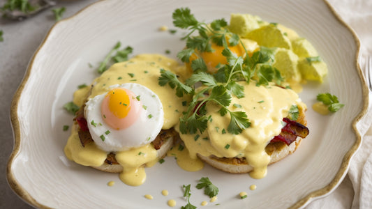 Chile Verde Eggs Benedict