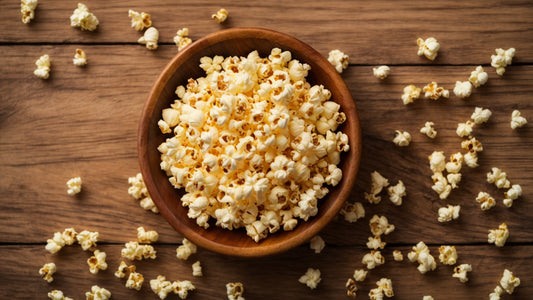 Homemade Garlic Cheddar Popcorn