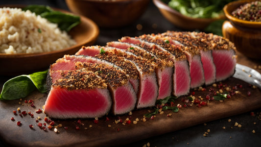 Seared Ahi Tuna with Everything Bagel Seasoning