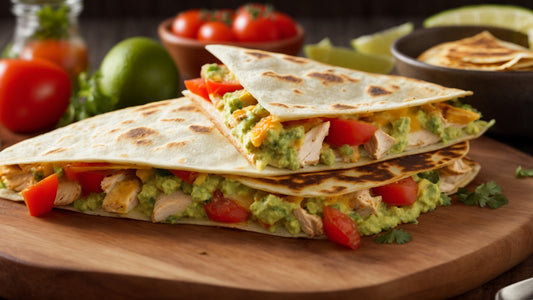 Shredded Chipotle Chicken Quesadillas