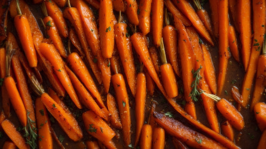 Honey Garlic Roasted Carrots
