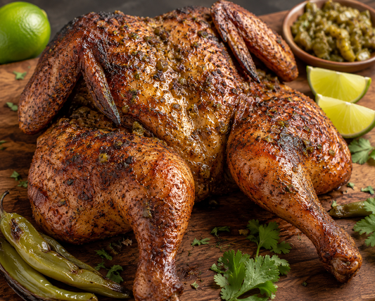 Chile Verde Whole Smoked Chicken