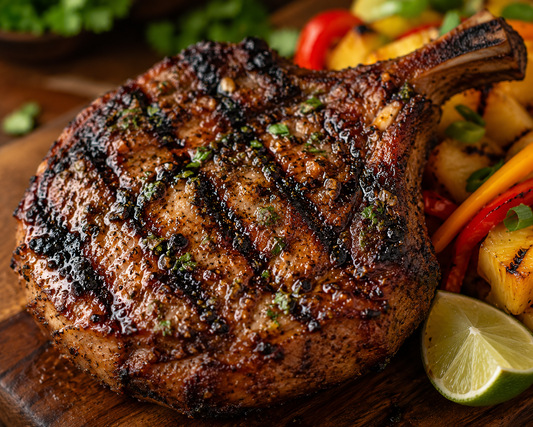 Caribbean Jerk Bone-In Pork Chop