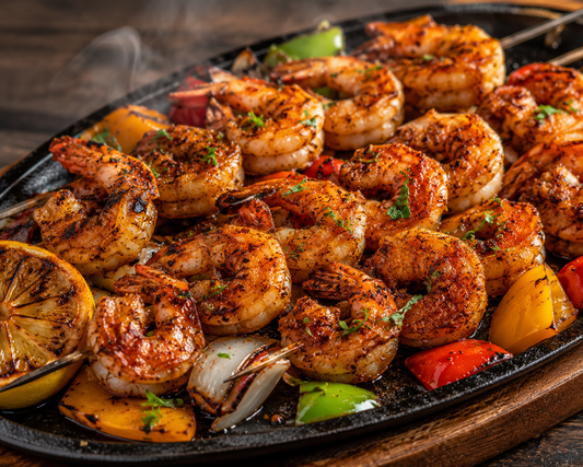 Sizzling Cajun Shrimp Skewers