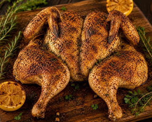 Spatchcocked Chicken with RA Seasonings All Purpose