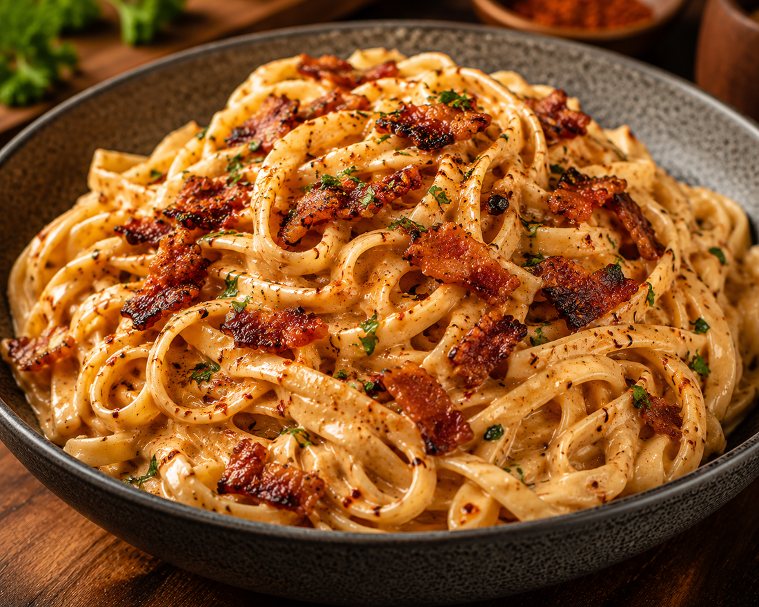 Chipotle Bacon Fettuccine Alfredo