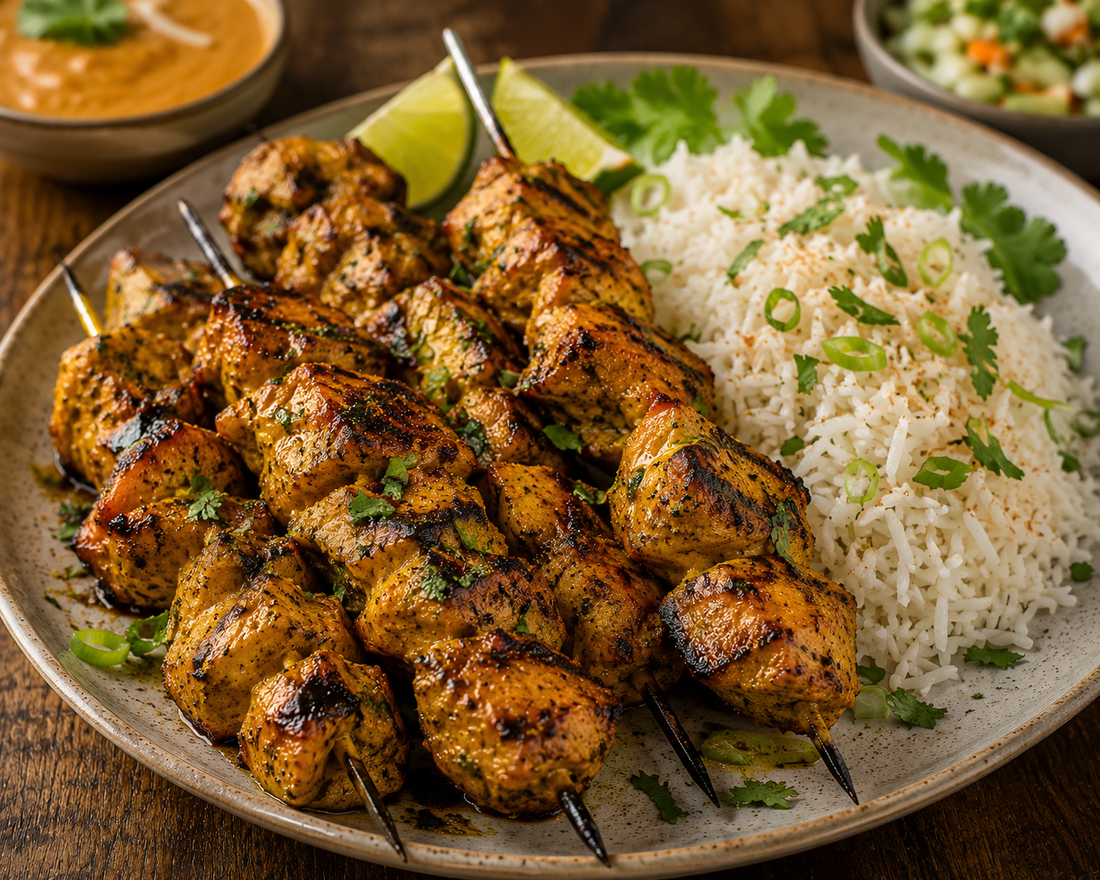 Coconut Curry Chicken Kababs