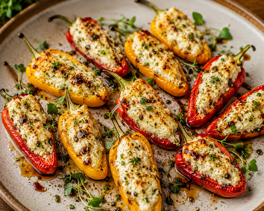 Gourmet Goat Cheese Stuffed Mini Peppers