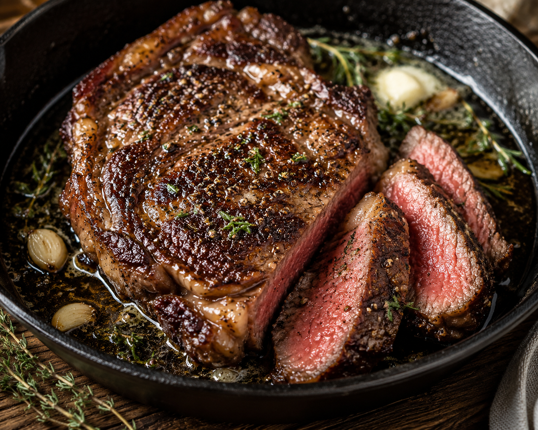 Pan-Seared Ribeye Steak