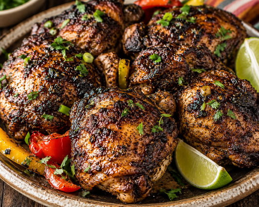 Caribbean Jerk Chicken Thighs