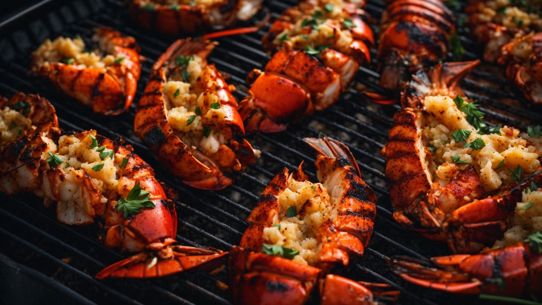 Grilled Garlic Butter Lobster Tails