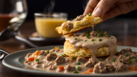 Spicy Biscuits and Gravy