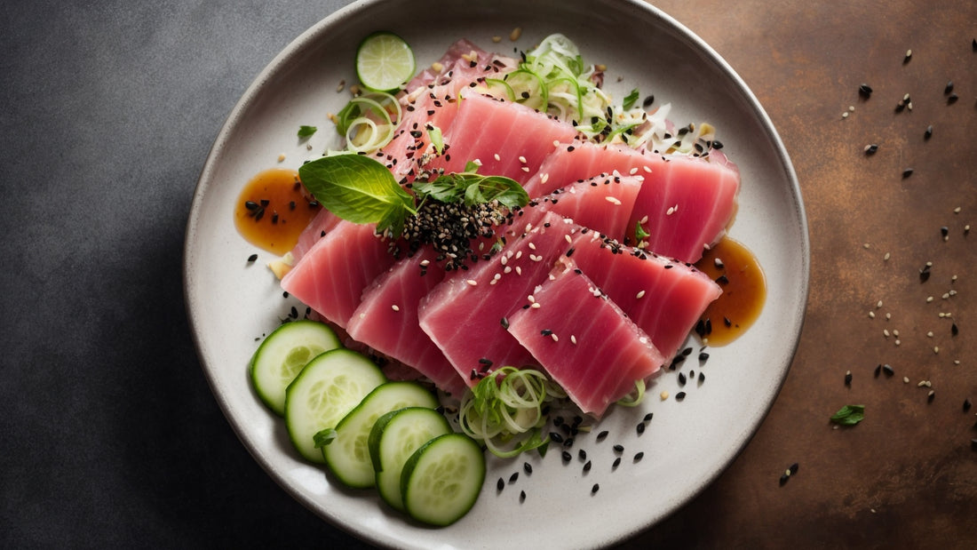 Tuna Crudo with Citrus Sesame Vinaigrette