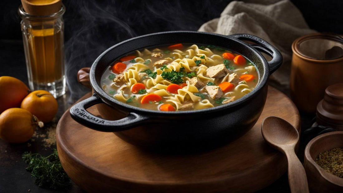 Hearty Italian Chicken Noodle Soup