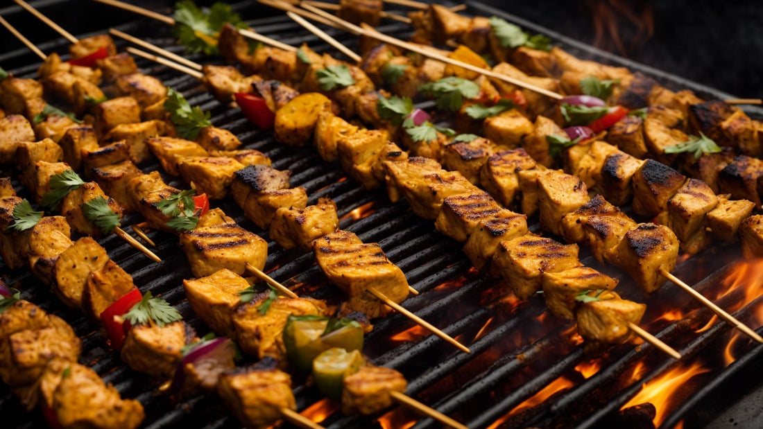 Coconut Curry Chicken Skewers