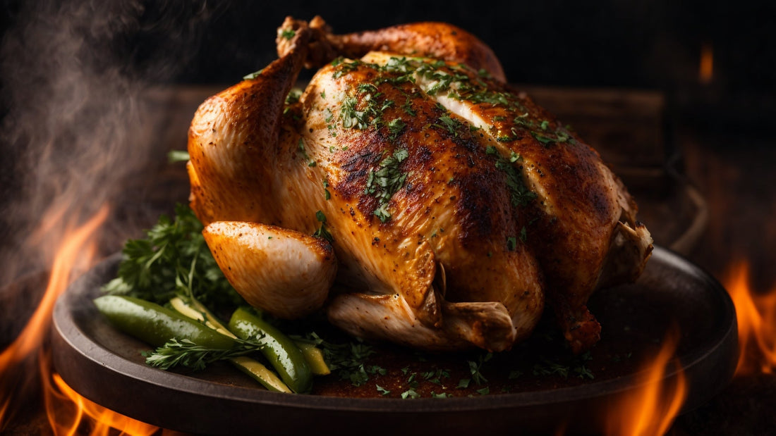 Chile Verde Whole Smoked Chicken