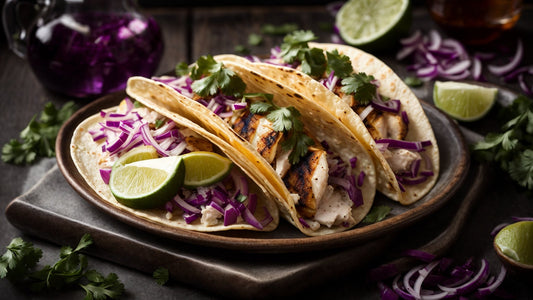 Cilantro Jalapeno Lime Grilled Fish Tacos