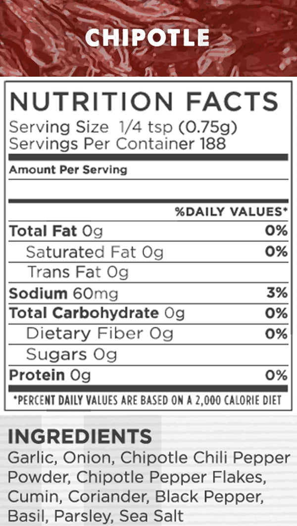 All Natural Chipotle RA Seasonings